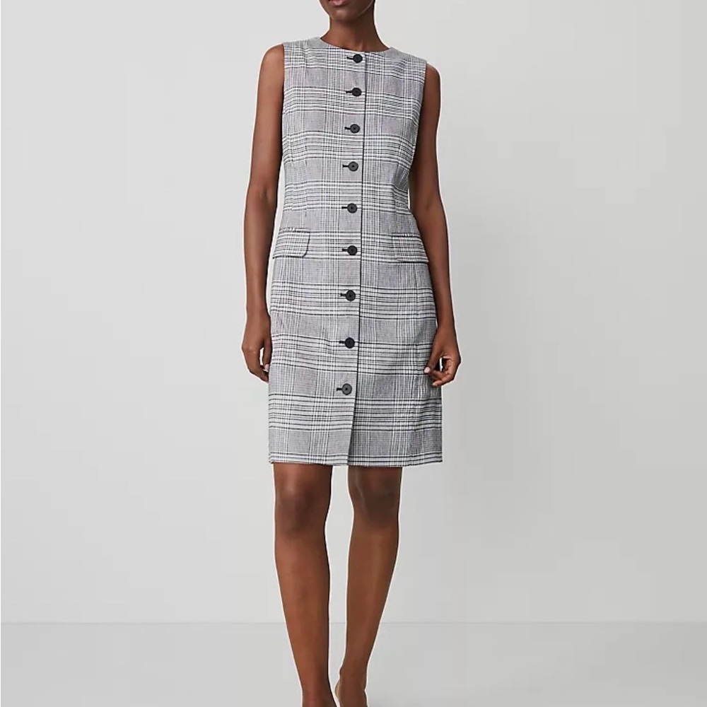 Plaid Shift Dress Ann Taylor